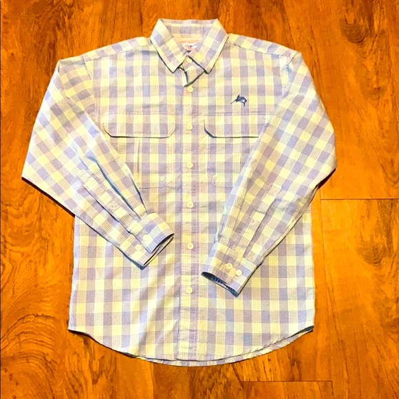 World Wide Sportsman Other - World Wide Sportsman Vented Button-Down Blue/Green